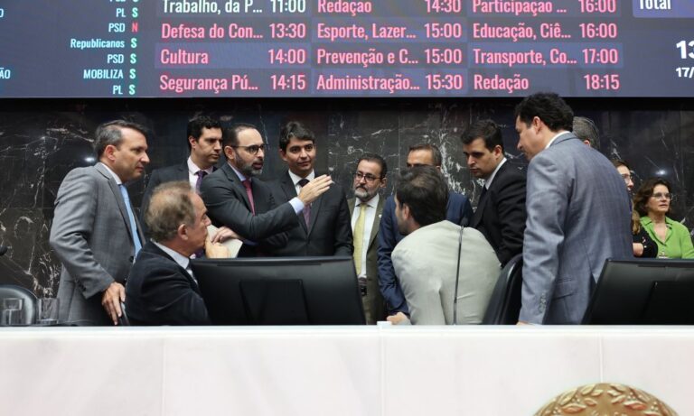 O plenário da Assembleia de Minas