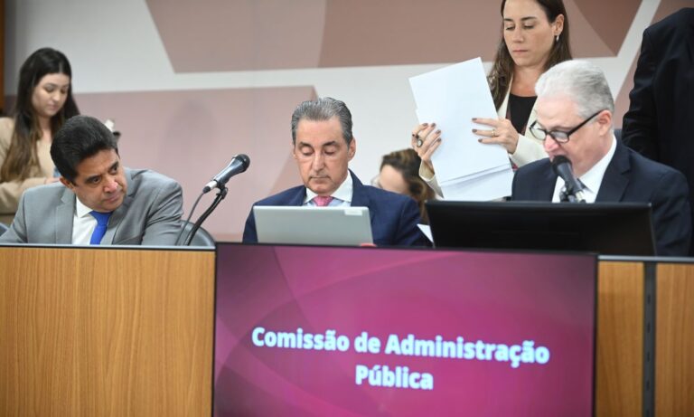Deputados da Comissão de Administração Pública da Assembleia