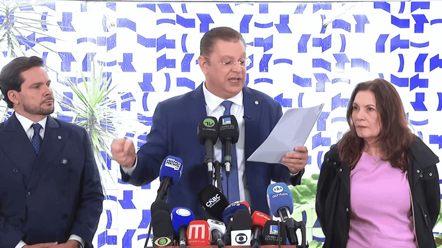 Coletiva de Sóstenes Cavalcante no Salão Verde