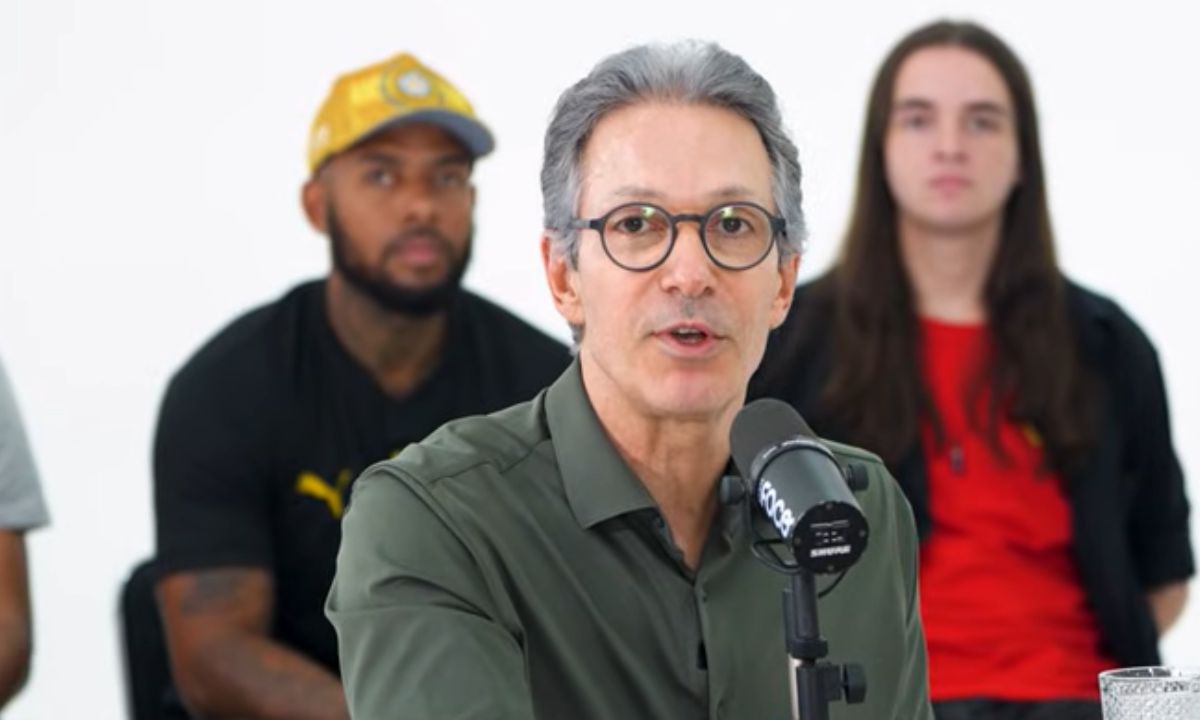 Romeu Zema durante debate com eleitores de esquerda