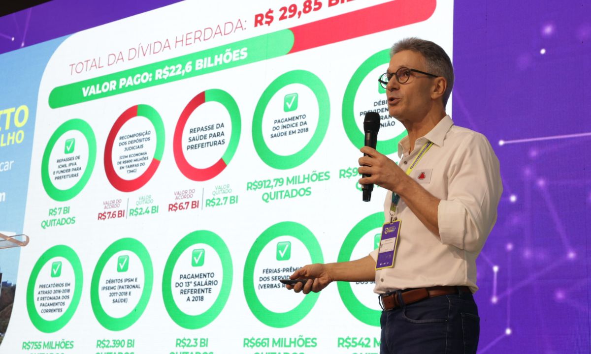 O governador Romeu Zema