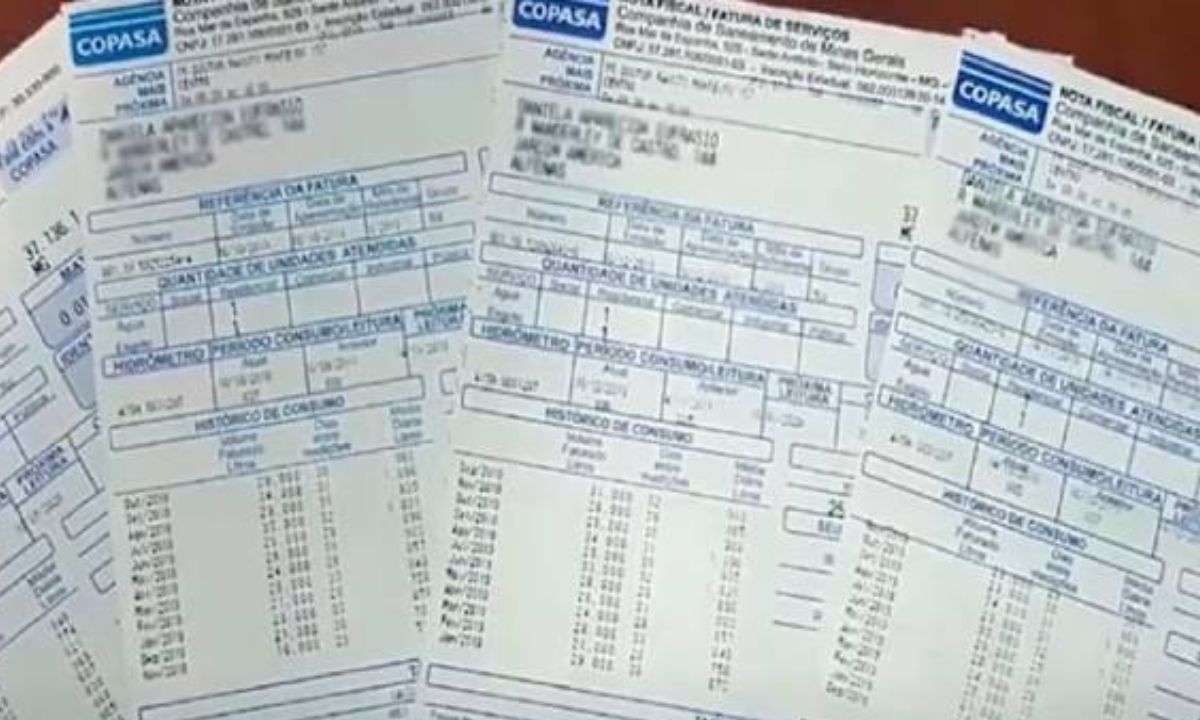 Contas de luz da Copasa