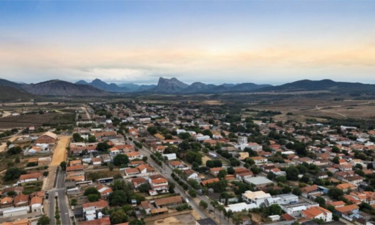 Vista aérea de Jacinto, no Vale do Jequitinhonha