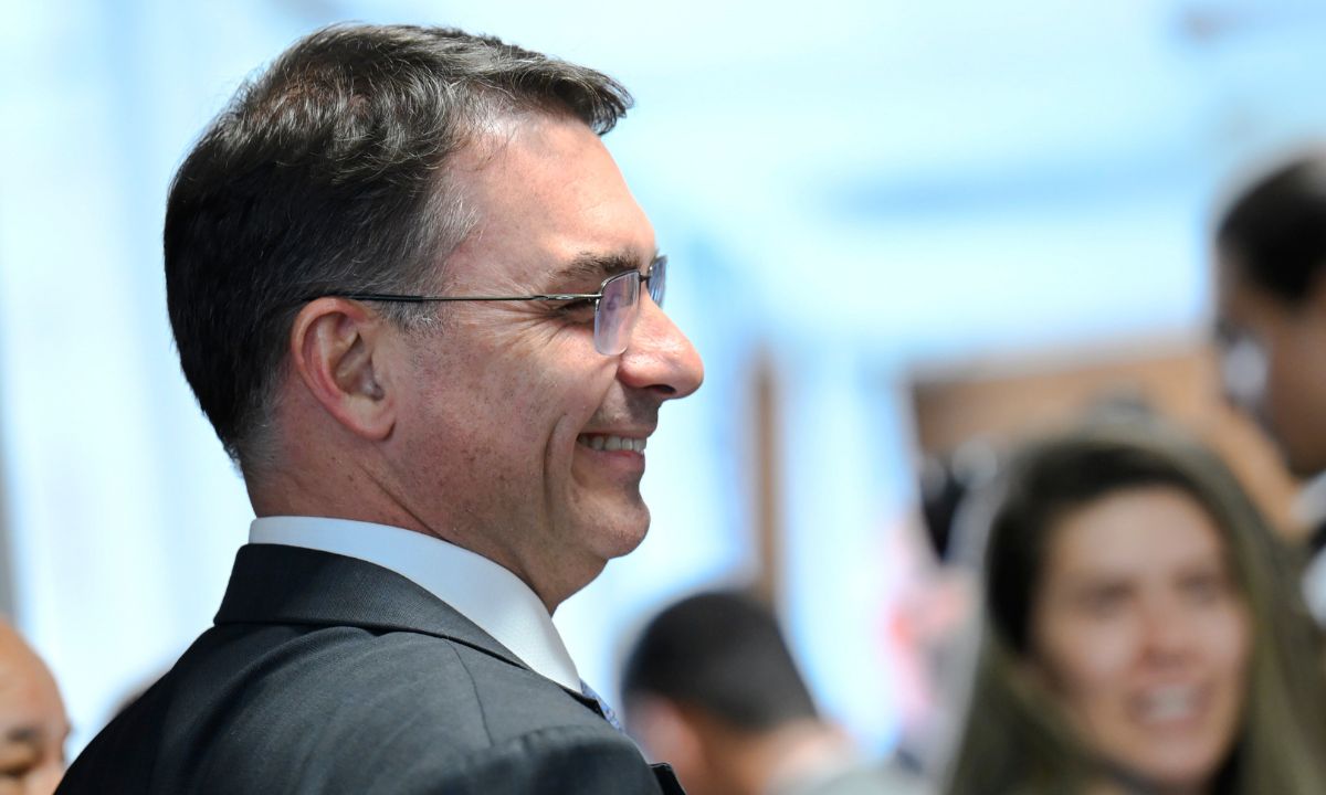 O senador Flávio Bolsonaro