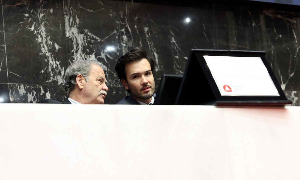 Presidente do TCE, Durval Ângelo, e presidente da ALMG, Tadeu Leite