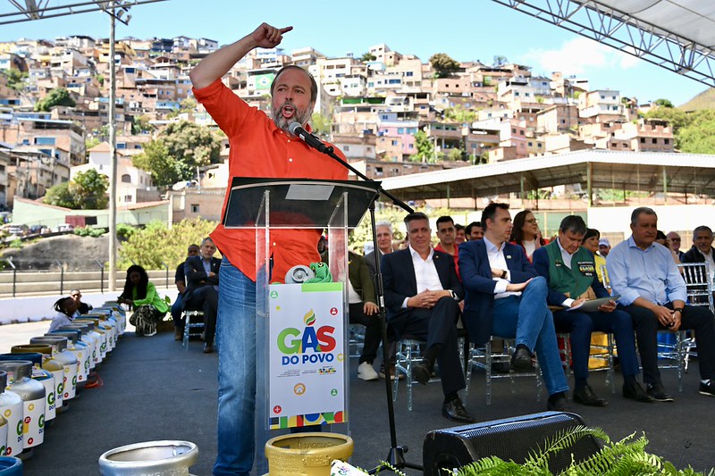 O ministro de Minas e Energia, Alexandre Silveira, durante evento do governo federal em Belo Horizonte.