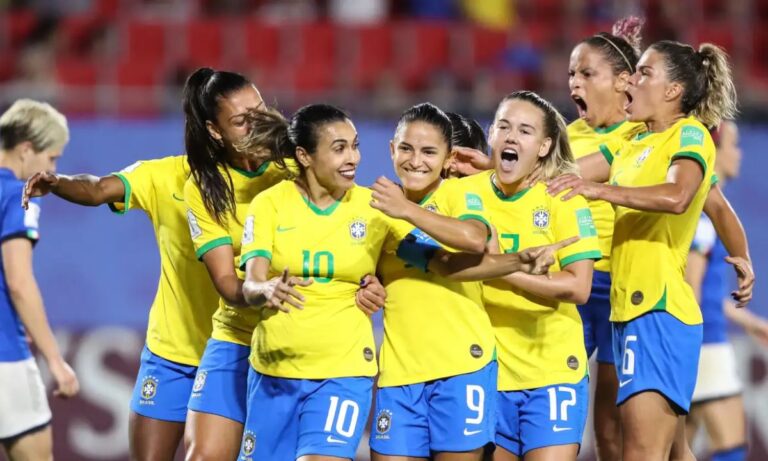 Jogadoras da seleção brasileira de futebol