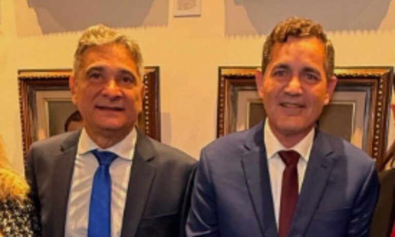 Prefeito de Governador Valadares, Coronel Sandro, e Alex Diniz, suplente de Cleitinho