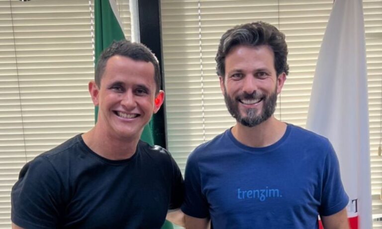 O deputado estadual, Eduardo Azevedo (PL), e o secretário de Governo, Marcelo Aro (PP)