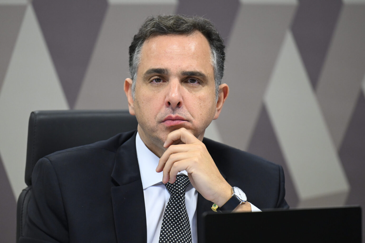 O senador Rodrigo Pacheco