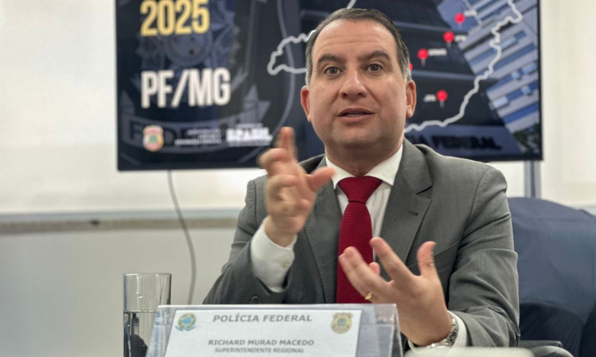 O superintendente da PF em Minas Gerais, Richard Murad Macedo