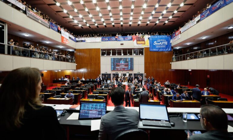 O plenário da Assembleia de Minas