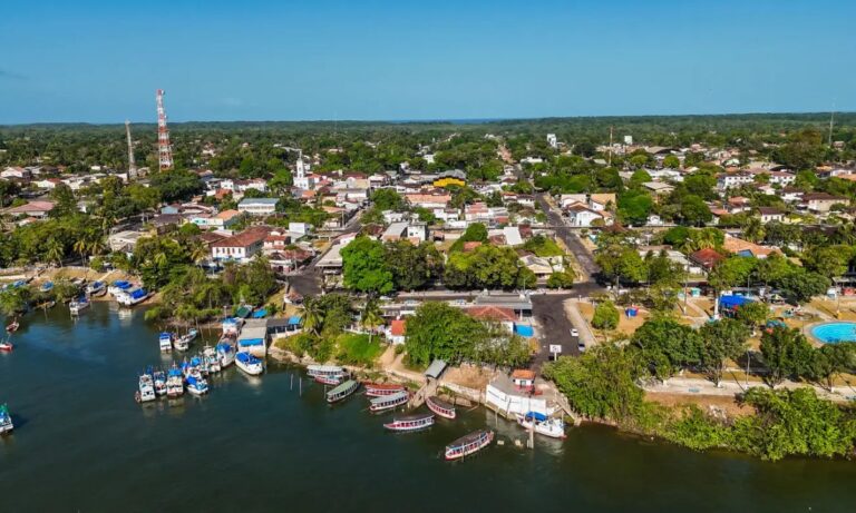 Vista aérea de Soure, no Pará