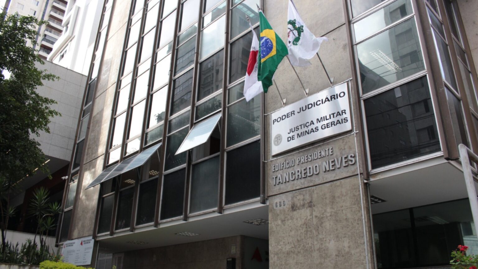 A sede do Tribunal de Justiça Militar do Estado de Minas Gerais (TJMMG)