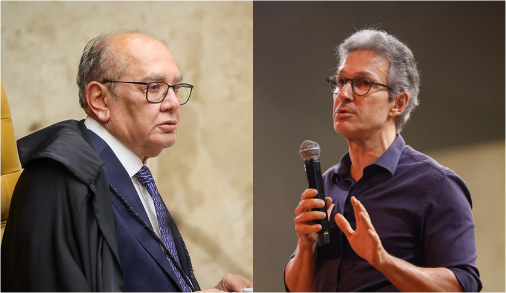 O ministro do STF Gilmar Mendes e o ex-governador de Minas Romeu Zema