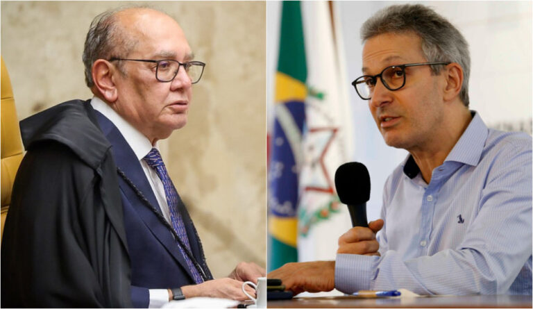O ministro do STF Gilmar Mendes e o ex-governador de Minas Romeu Zema