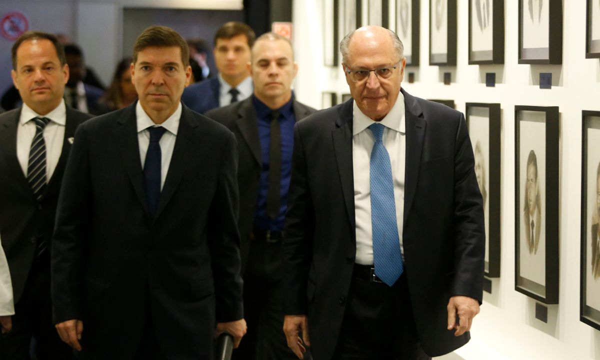 Josué Gomes e Geraldo Alckmin