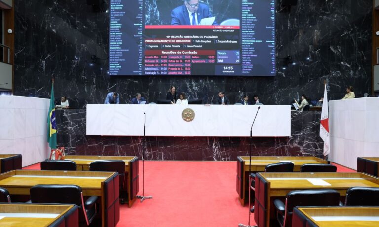 O plenário da Assembleia