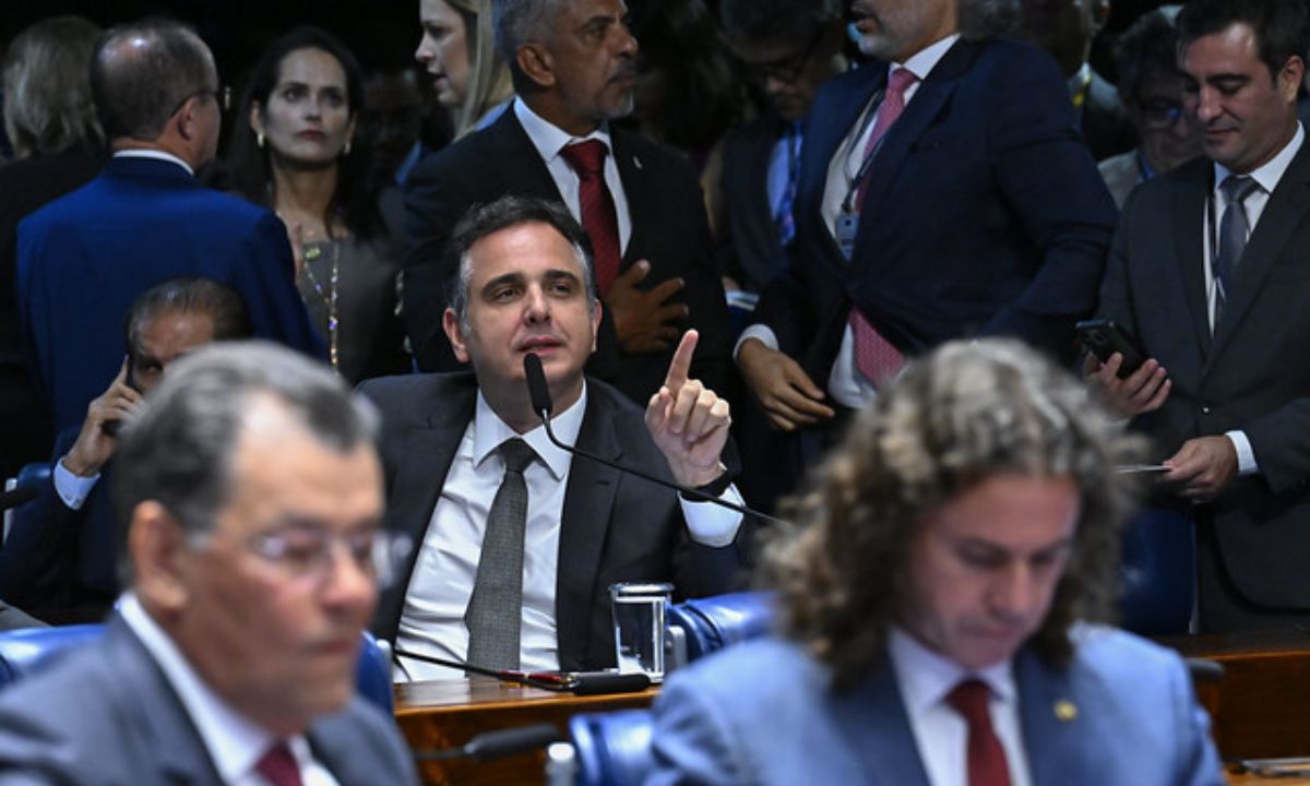 O senador Rodrigo Pacheco