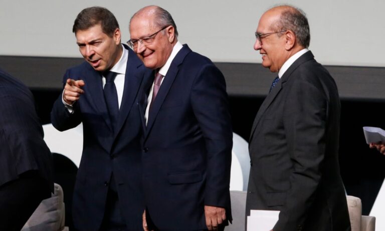 Marcelo Aro, Geraldo Alckmin e Gilmar Mendes