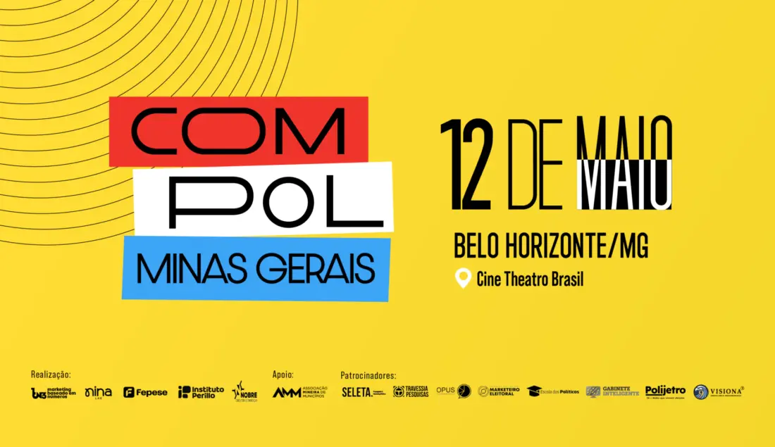 Compol, maior evento de comunicação e política do Brasil, chega a Belo Horizonte nesta terça-feira (12)