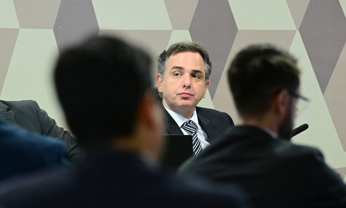 O senador Rodrigo Pacheco