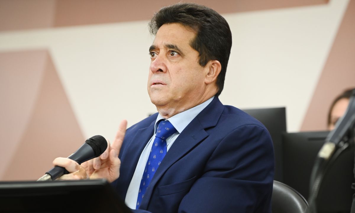 Sargento Rodrigues (deputado estadual PL/MG) durante sessão na ALMG