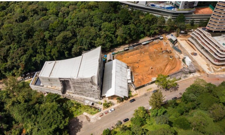 Foto aérea da esplanada do Vale do Sereno