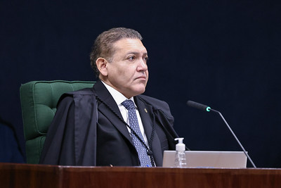 Ministro do STF, Nunes Marques, durante sessão da Segunda Turma