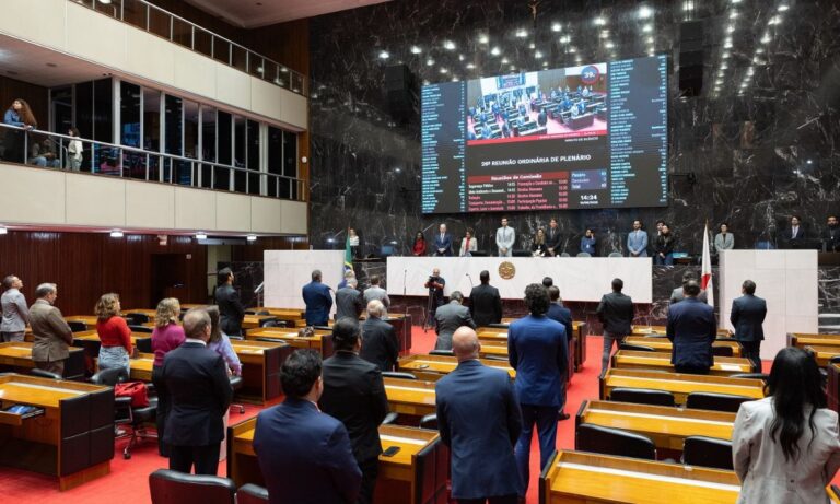 Plenário da Assembleia Legislativa de Minas Gerais.