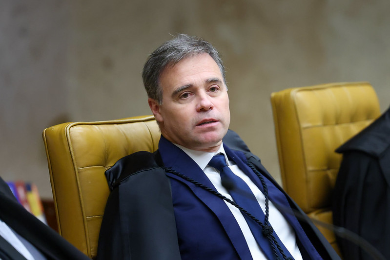 Ministro do STF, André Mendonça, na sessão plenária do STF.