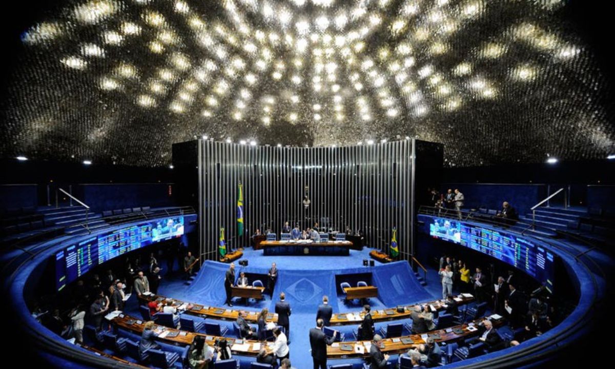 O plenário do Senado Federal.