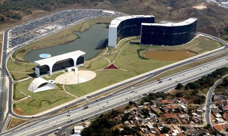 Vista aérea da Cidade Administrativa de Minas Gerais