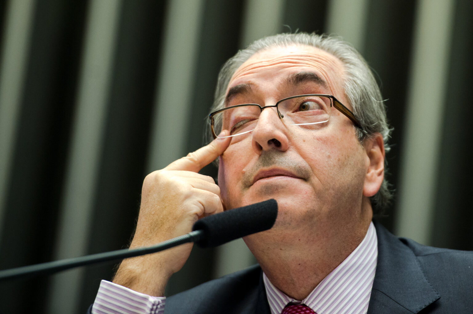 O ex-presidente da Câmara dos Deputados, Eduardo Cunha, durante sessão para votação de requerimentos