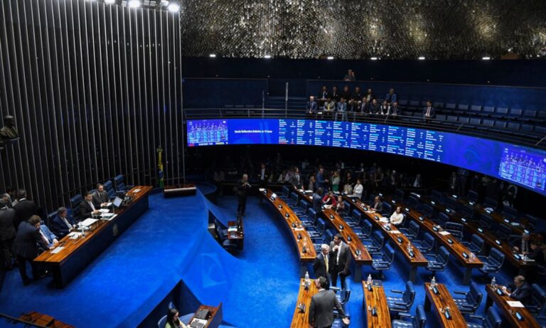 O plenário do Senado Federal