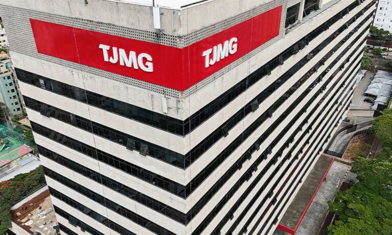 A fachada do TJMG