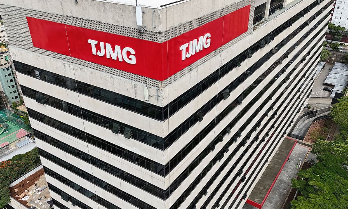 A fachada do TJMG