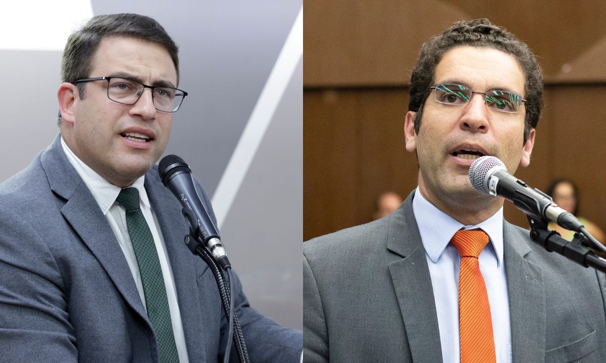Cristiano Caporezzo à esquerda; Braulio Lara à direita.