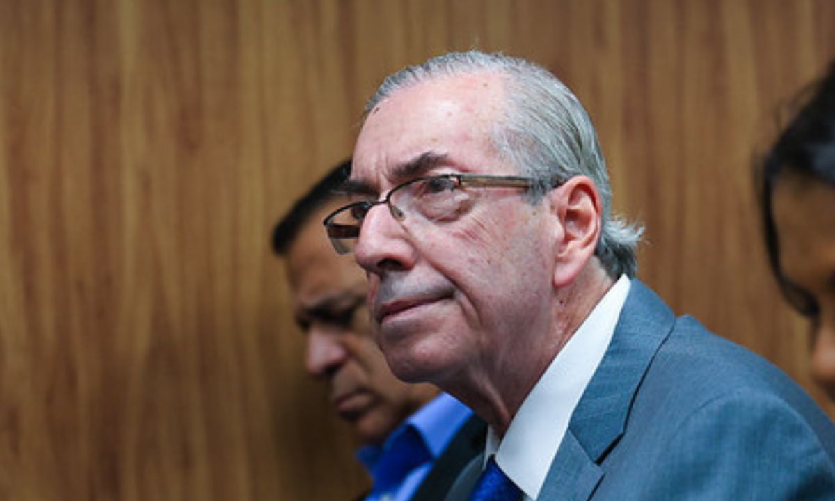 O ex-presidente da Câmara dos Deputados Eduardo Cunha durante convenção nacional do Republicanos