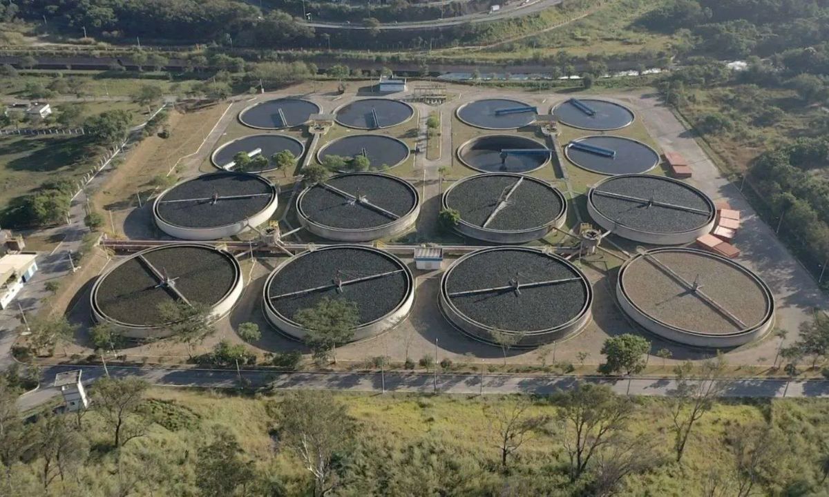 A estação de tratamento do Onça