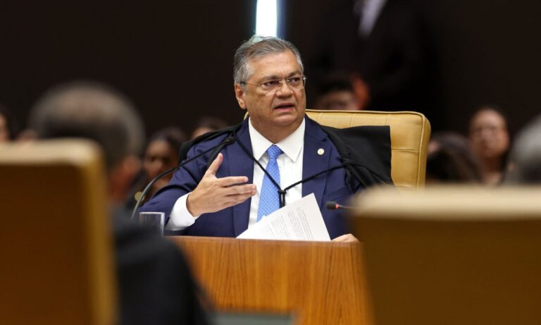 Flávio Dino durante sessão plenária do STF