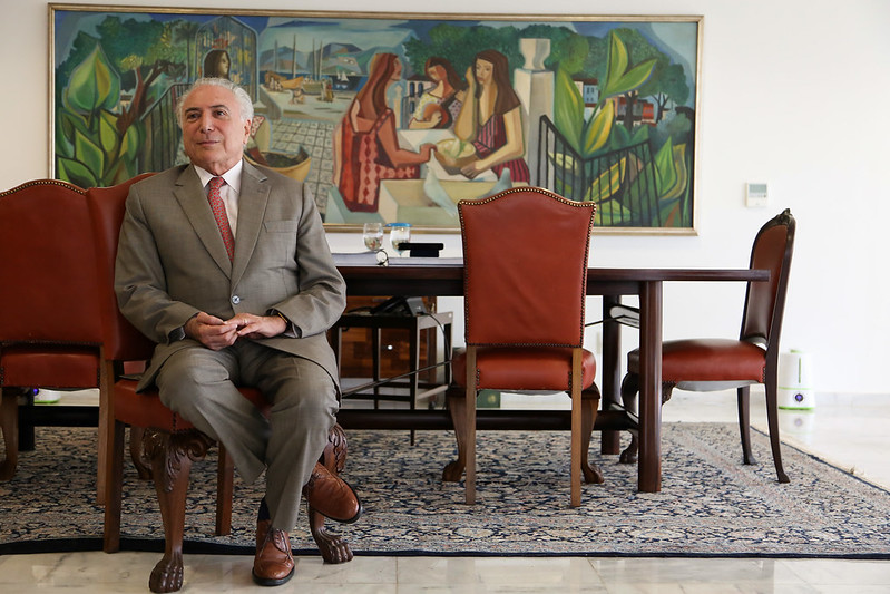 Na foto, o ex-presidente Michek Temer em dezembro de 2018