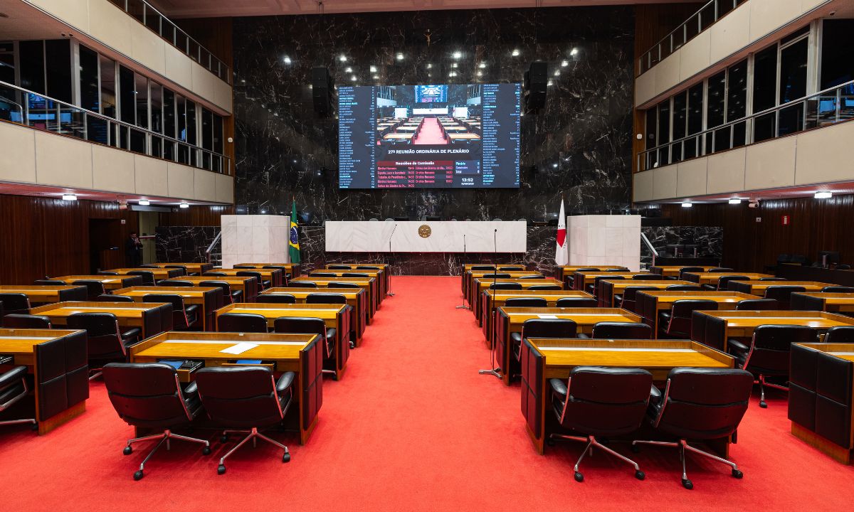 O plenário da Assembleia de Minas