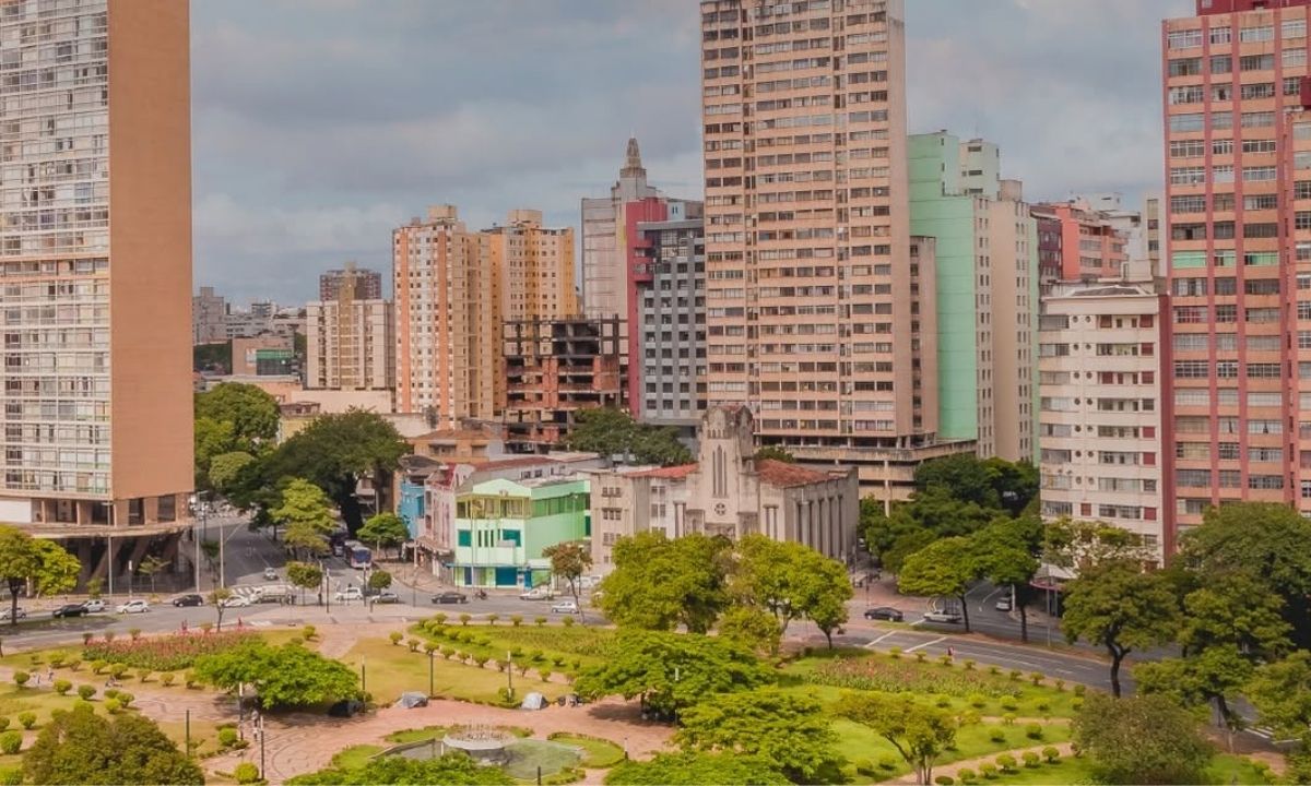 A Praça Raul Soares, no centro de Belo Horizonte. Foto: Facebook Belotur / Reprodução
