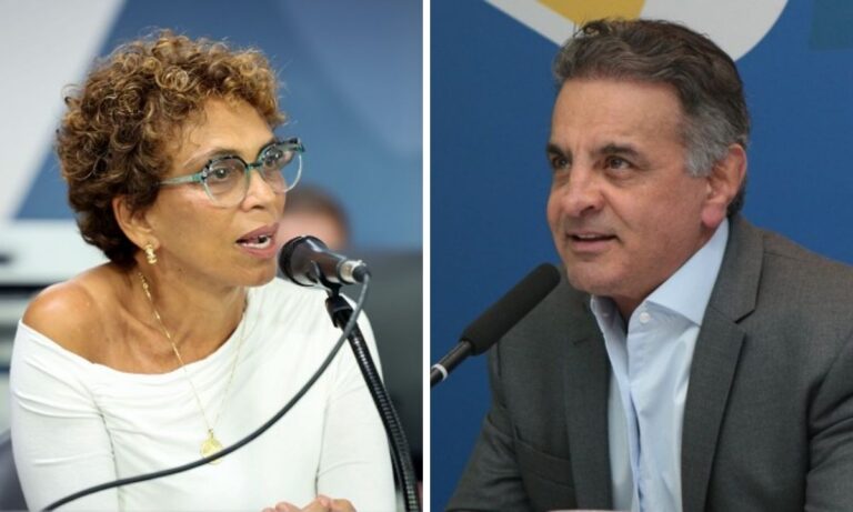 Montagem: Marília Campos x Aécio Neves