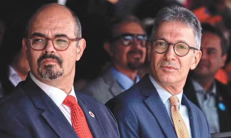 Simões e Zema olham para o lado