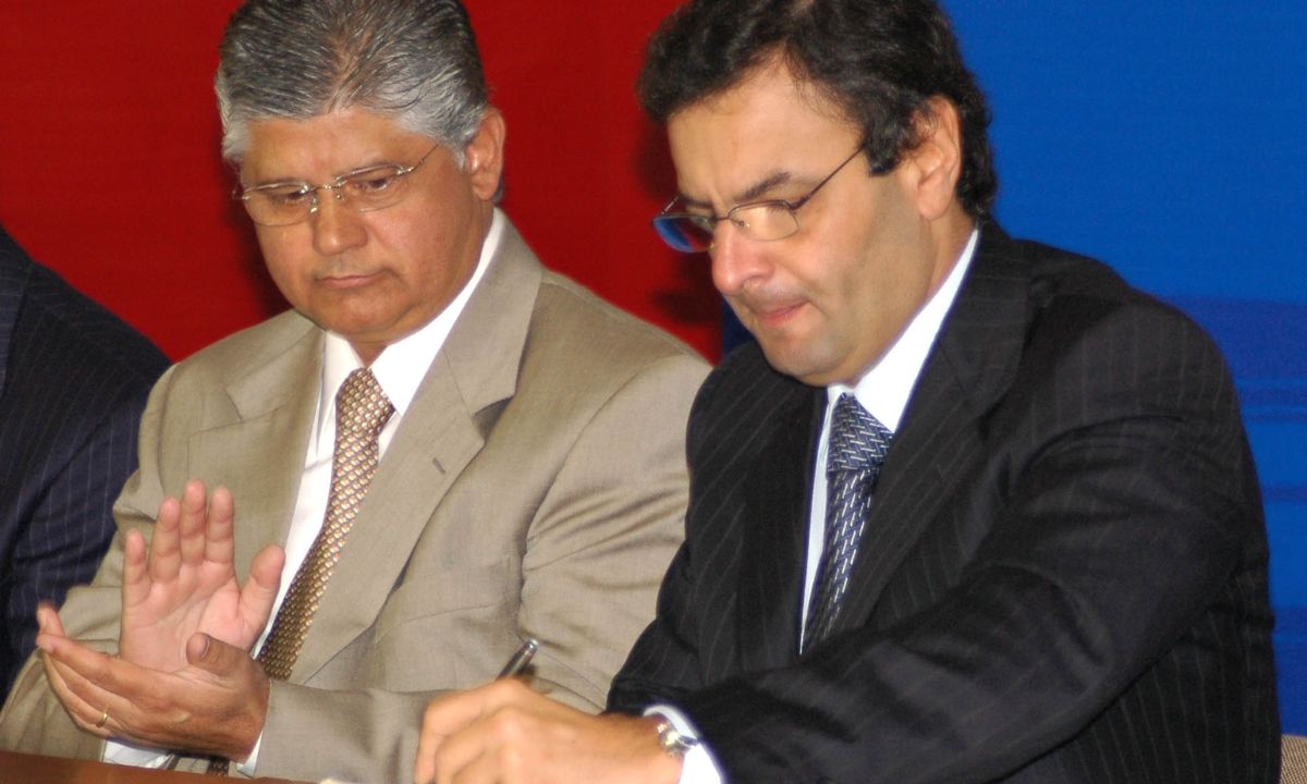 Clésio Andrade e Aécio Neves