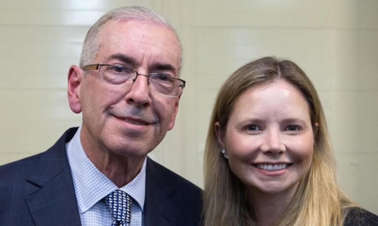 O ex-presidente da Câmara Eduardo Cunha e a filha, a deputada federal Dani Cunha