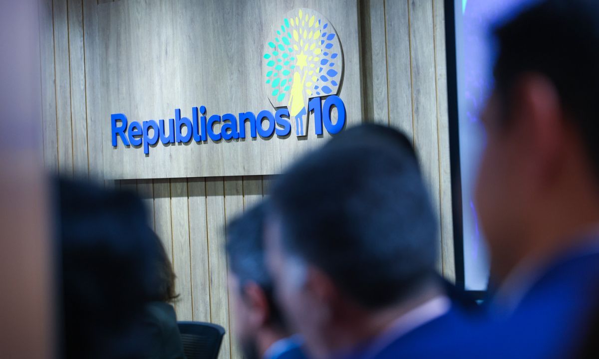 Imagem mostra a logomarca do Republicanos