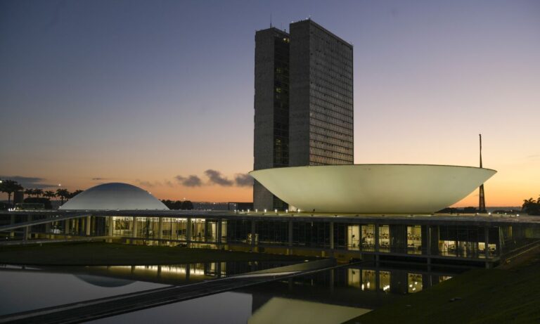 Na foto, a fachada da Câmara dos Deputados